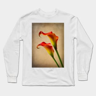 Two Lovely Gorgeous Orange Calla Lilies Long Sleeve T-Shirt